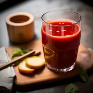 Fresh Fruit Breakfast Drink on Table