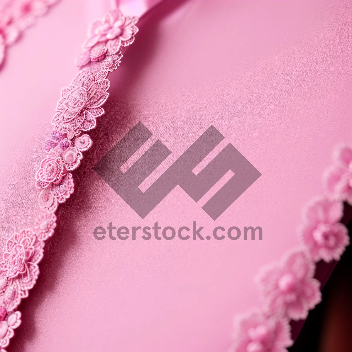 Picture of Blossoming Pink Flower Border Design