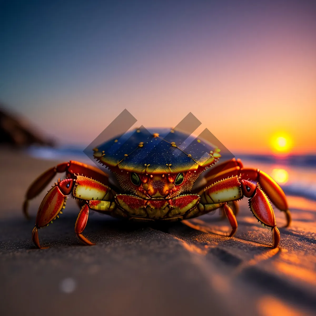 Picture of Close-up of Crustacean's Rock Crab Shell