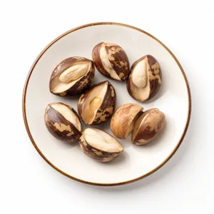 Closeup of organic pistachio nuts for healthy snack.