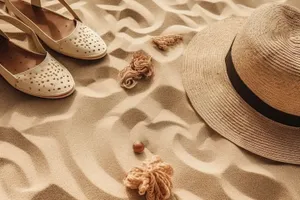 Embroidered cowboy hat with traditional design.