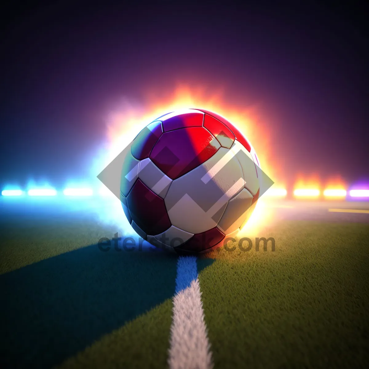 Picture of Global Soccer Championship: Vibrant Stadium Goal Celebration