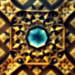 Window of Geometric Arabesque: A Colorful Fractal Fantasy