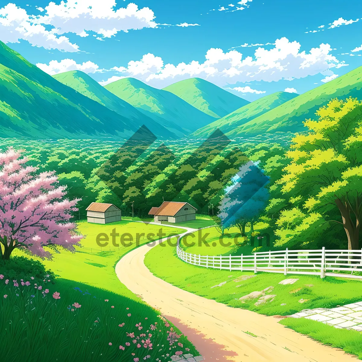 Picture of Serenity in the Rural Meadow