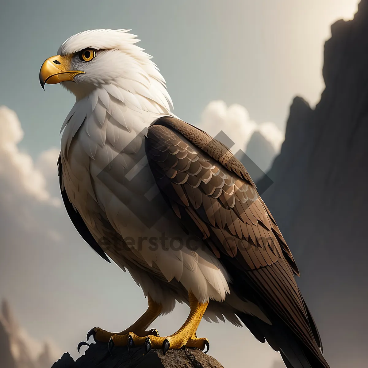 Picture of Majestic flight of the fierce Bald Eagle