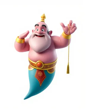 Mystical cartoon sorcerer character with magical powers.