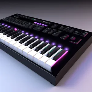 Electronic Synthesizer Keyboard: Innovative Musical Device for Technologically Savvy Musicians.