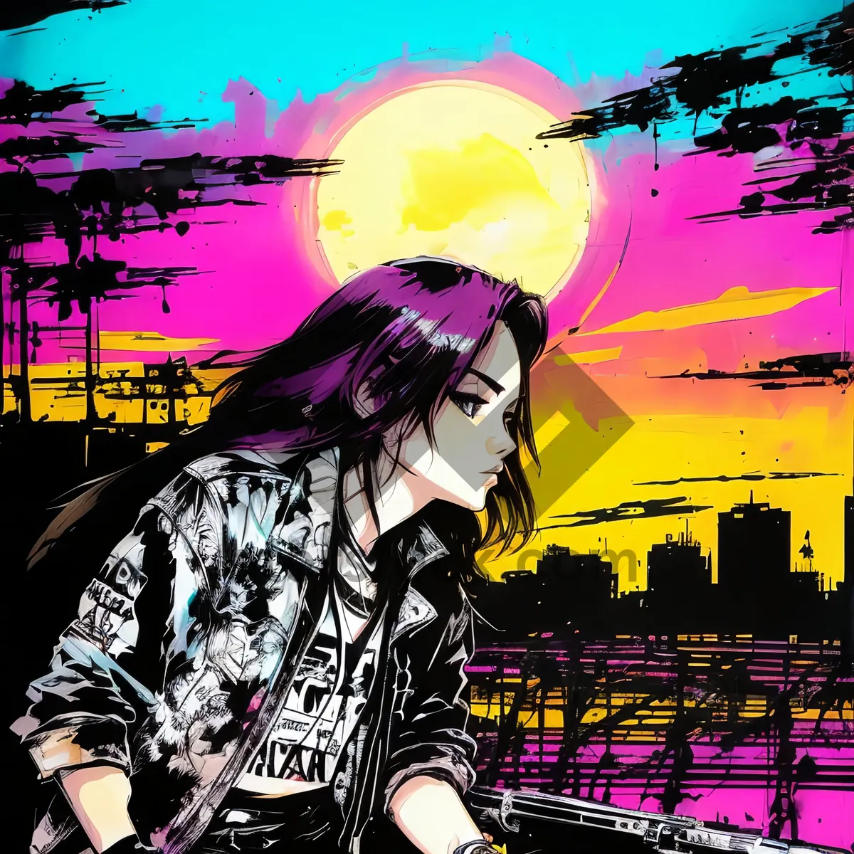 Picture of Groove-fueled Artistic Party Comic Graphic