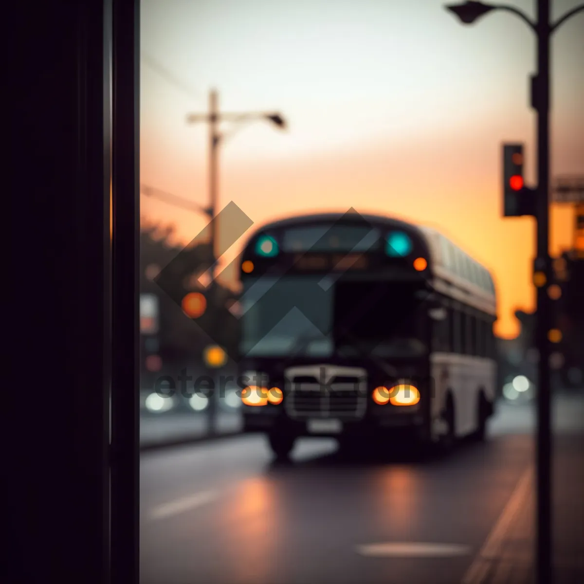 Picture of Urban Transport Hub: Connecting roads, buses, and cars