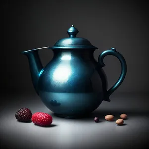 Ceramic Teapot - Traditional Kitchen Utensil for Herbal Tea