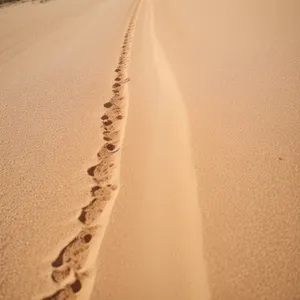 Sandy Desert Dunes: Tranquil Yellow Landscape