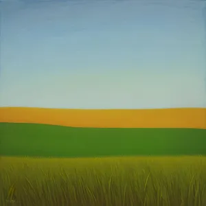 Autumn Sky: Tranquil Landscape with Cereal Field