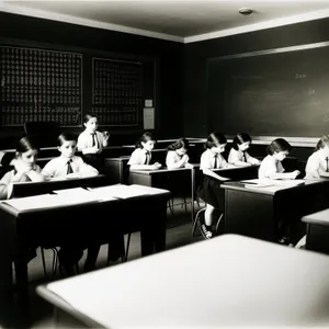 Modern Classroom with Stylish Furniture and Natural Light