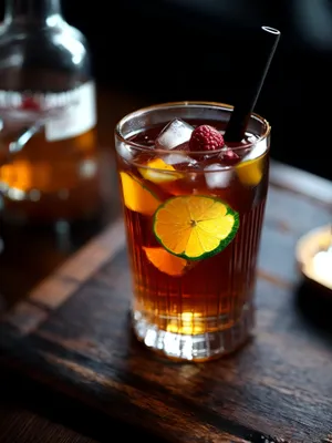 Golden Honey Lager Cocktail in a Chilled Beer Glass