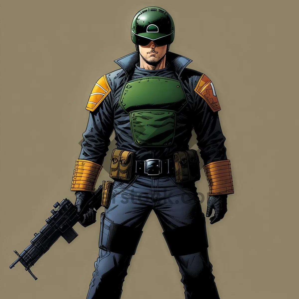 Picture of Skilled Ski Technician Ensuring Safety on the Slopes