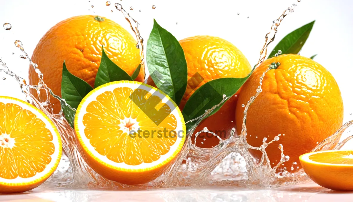 Picture of Bright Citrus Fruits and Juicy Slices.