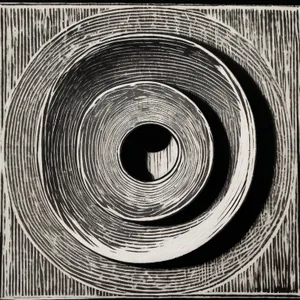 Digital Motion Circle - Transparent CD Design