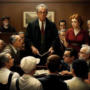 Corporate team of professionals smiling in office meeting