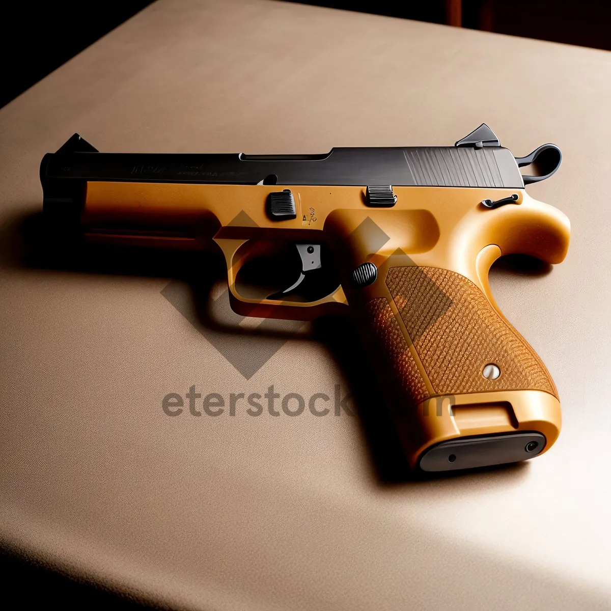 Picture of Desert Security: Metal Firearm for Military Tract