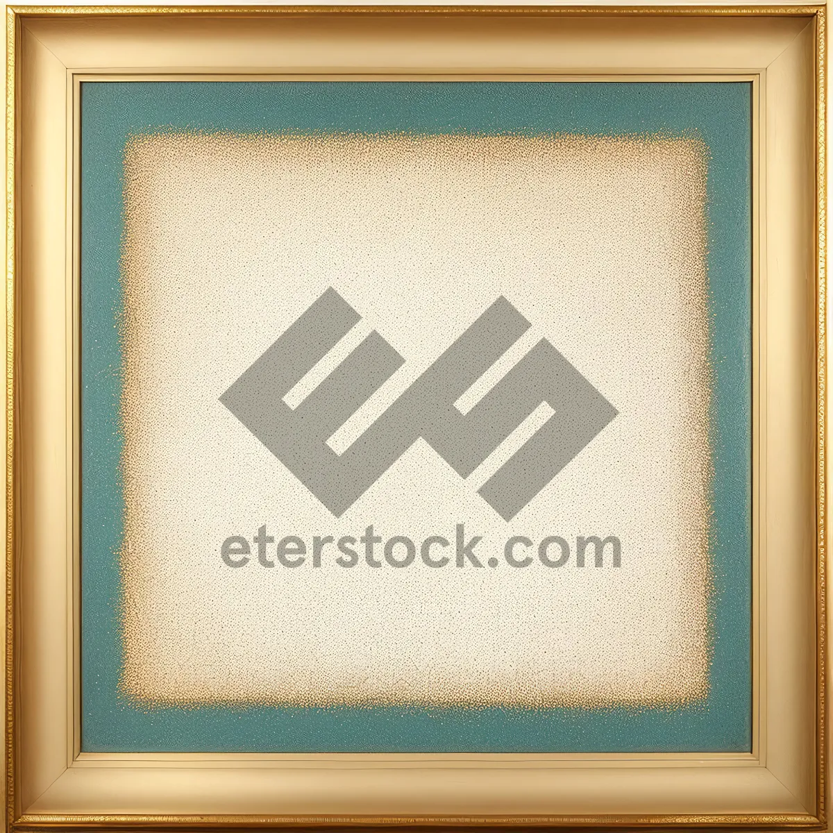 Picture of Vintage Wooden Frame with Decorative Grunge Design