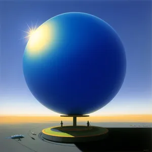 Vibrant Patriot Globe - Modern Round Icon