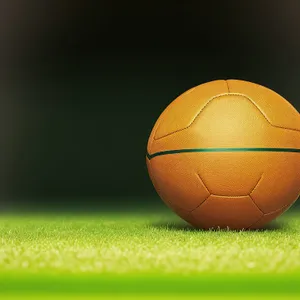 Vibrant Soccer Ball on Green Grass