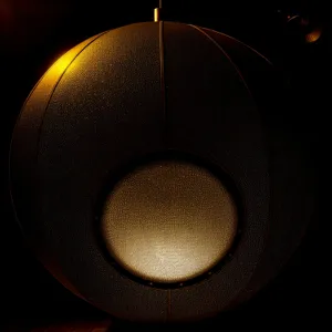 High-Tech Sound System with Illuminated Bass Speaker