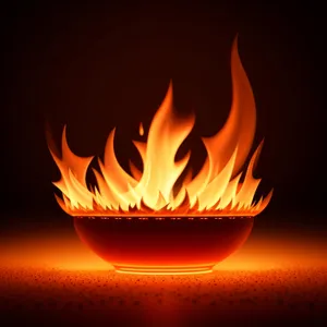 Fiery Blaze: Burning Ember of Heat and Flame
