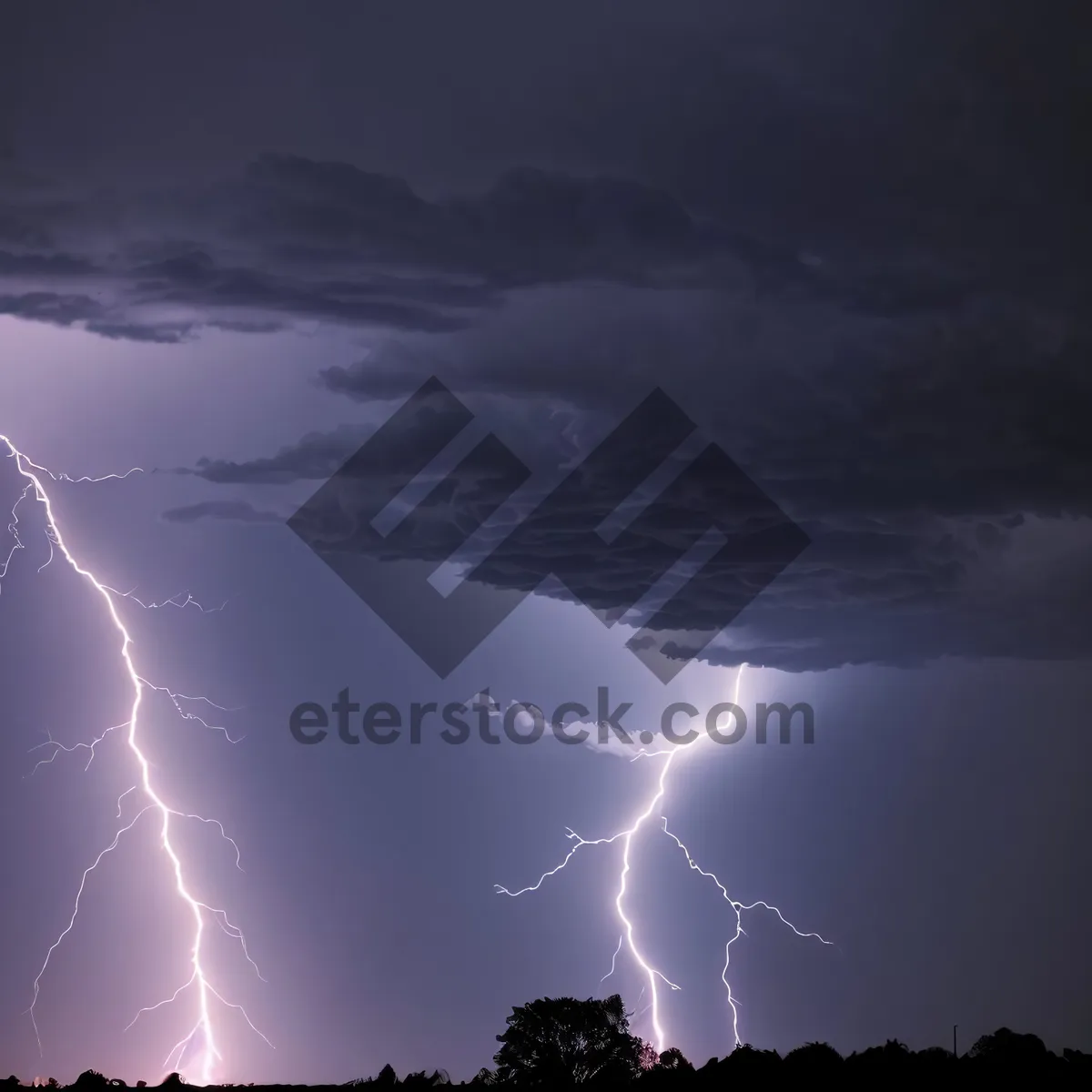 Picture of Dramatic Stormy Sunset in Celestial Sky