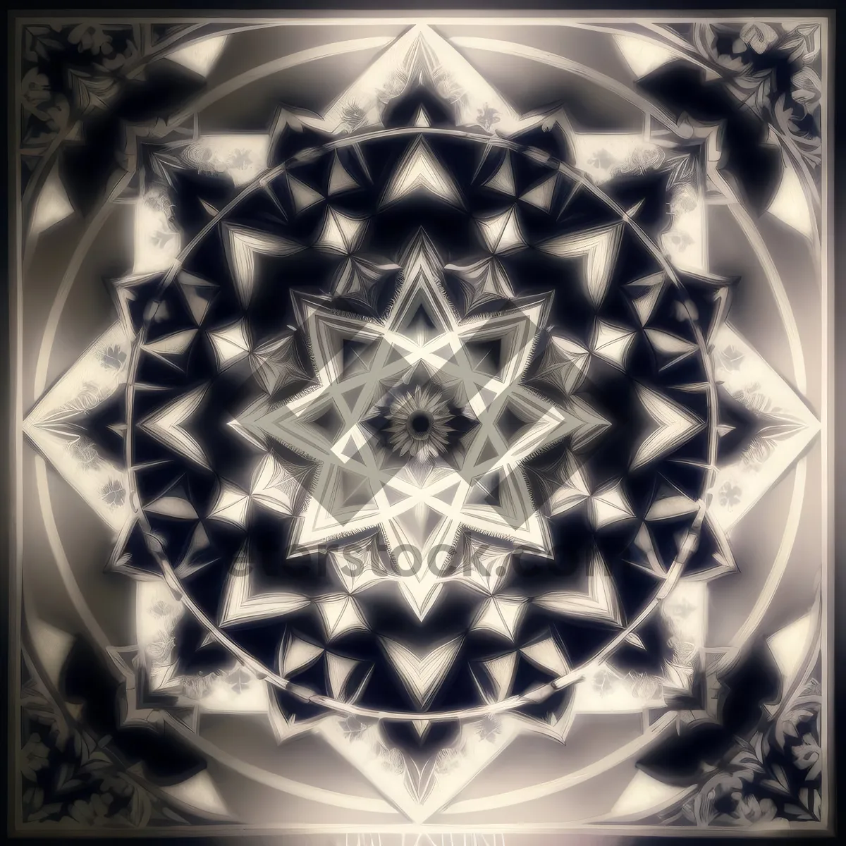 Picture of Arabesque Symmetry: Artistic Decorative Graphic Design