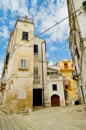 Ancient Tower in Historic City Skyline