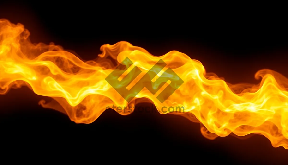 Picture of Flaming Art Design - Black and Orange Energy