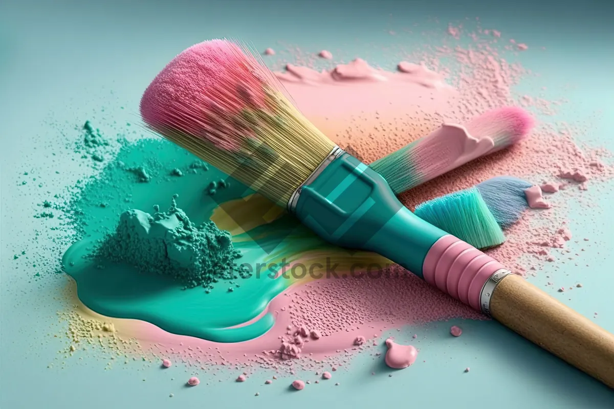 Picture of Colorful Art Tools for Paint and Design Creations