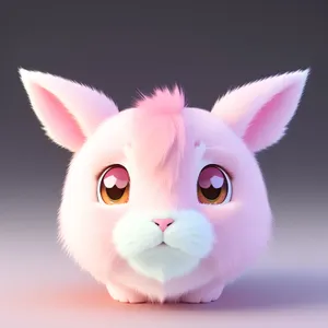Cute Bunny with Fluffy Ears, Perfect Easter Pet
