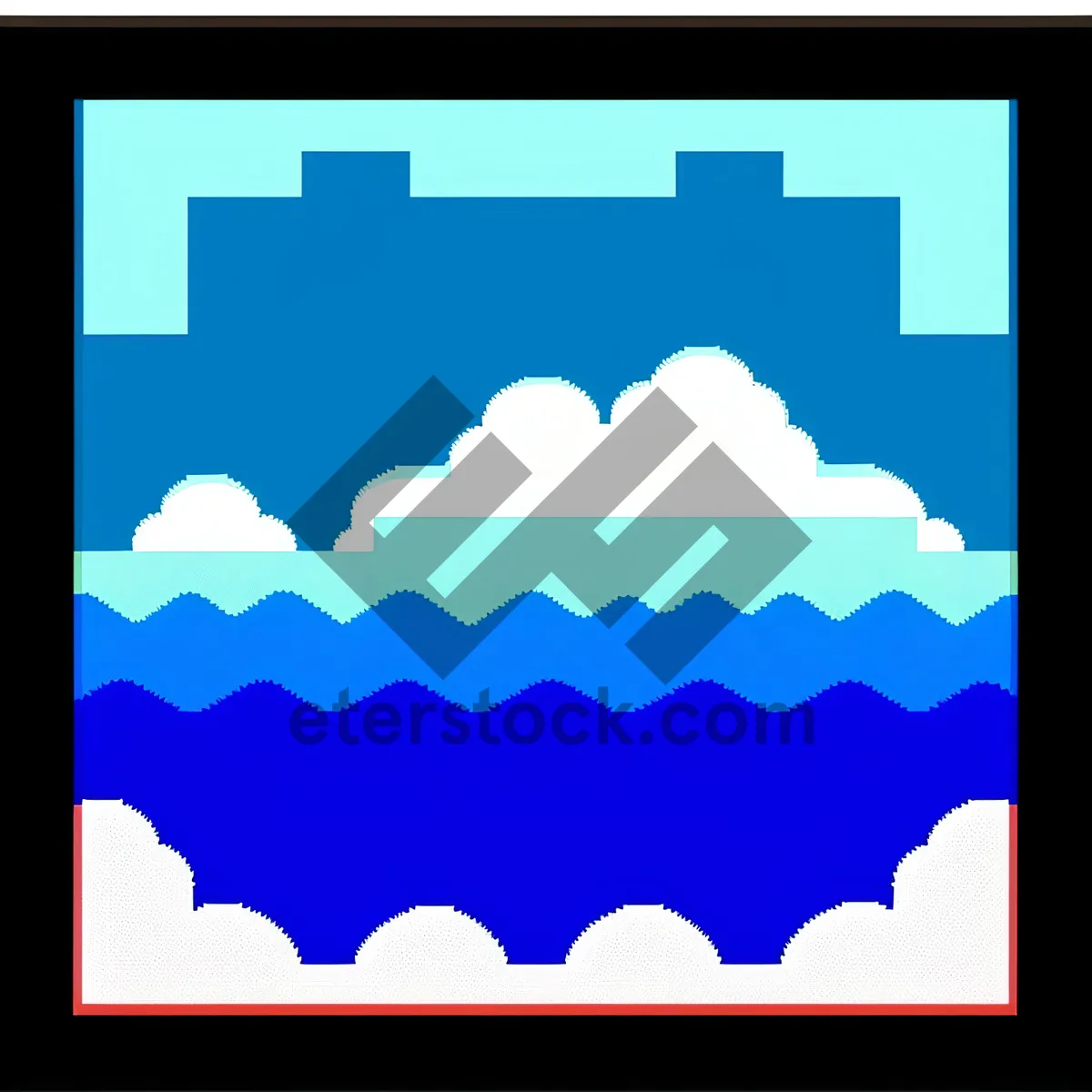 Picture of Graphic country map design symbols set