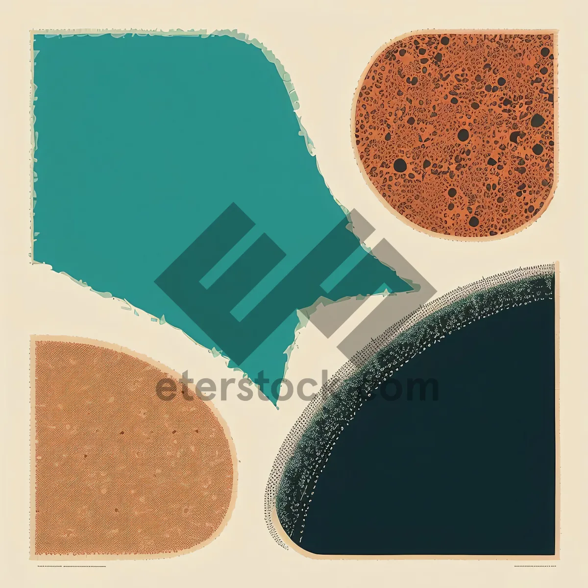 Picture of Grunge Brown Bread Board with Blank Paper