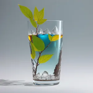 Cool Refreshment: Frosty Vodka Cocktail in Glass