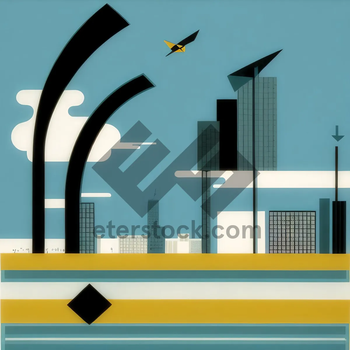 Picture of Modern Real Estate Home Building Architecture Sign