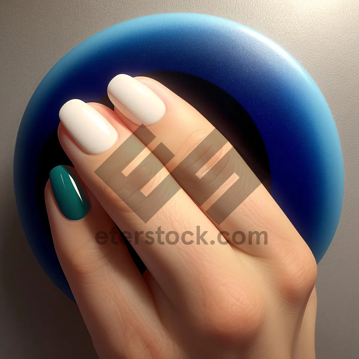 Picture of Skin Care Hand Holds Electronic Device Mouse