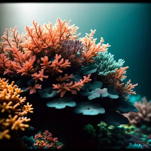 Colorful Coral Reef in Vibrant Sunlight