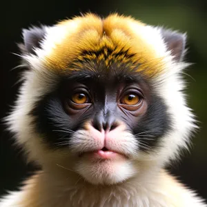 Cute Primate with Curious Eyes