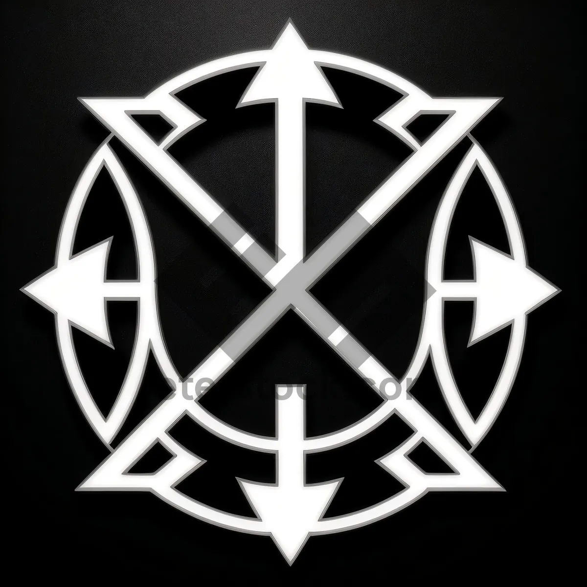 Picture of Herladic Star Gem Design: Ornamental Five-Spot Icon