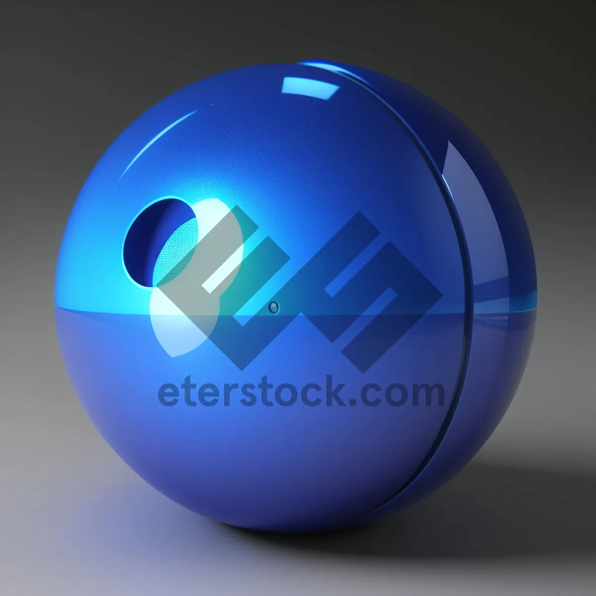 Picture of Shiny Glass Sphere Icon for Web Design