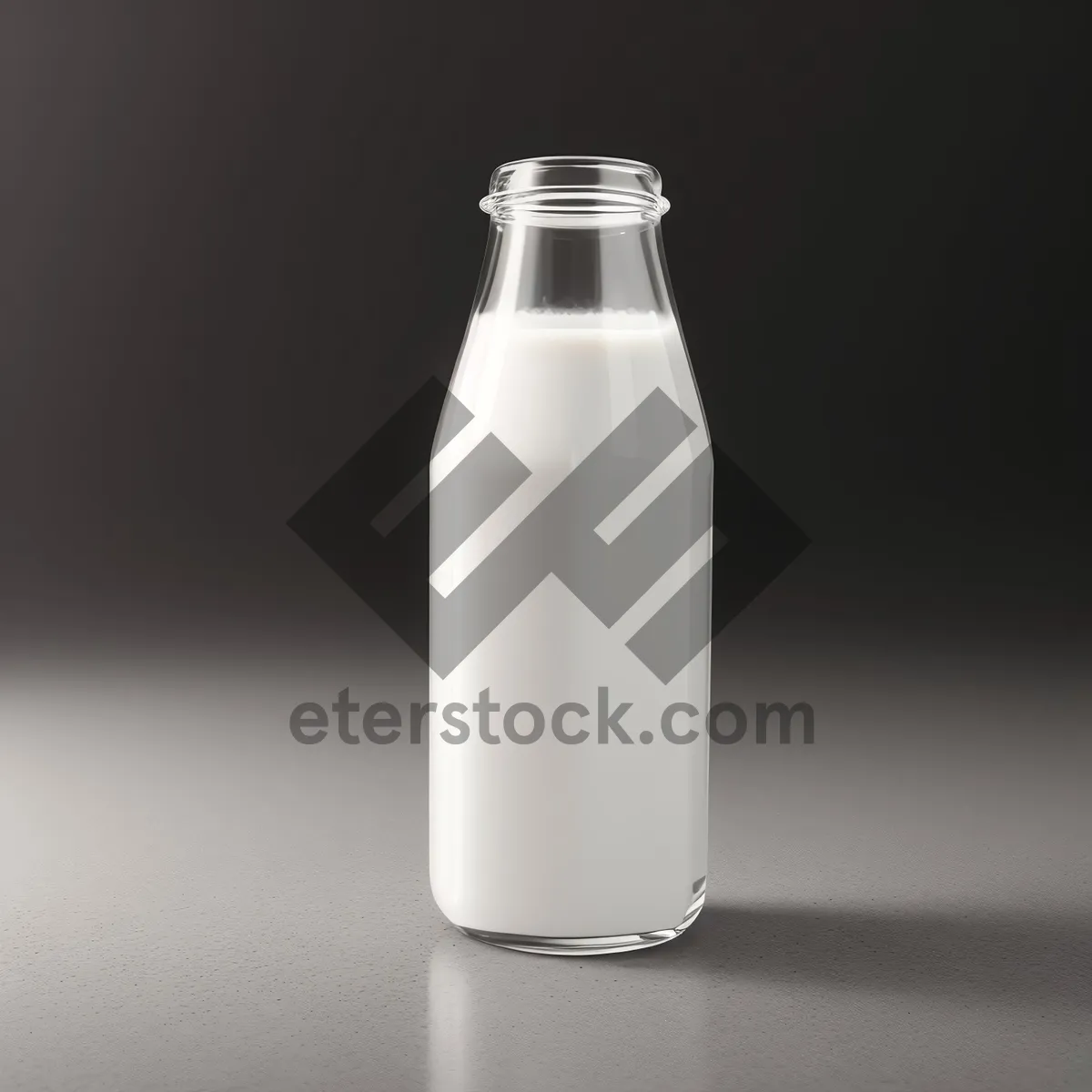 Picture of Refreshing Dairy Milk in Clear Plastic Bottle