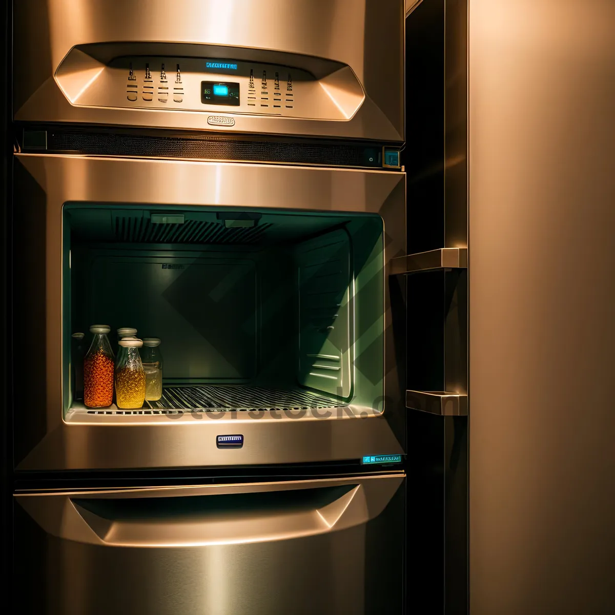 Picture of Modern Kitchen Appliance: Stove and Microwave Combo