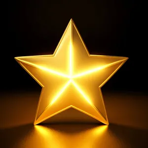 Sparkling 5-Star Gem Symbol Graphic Design