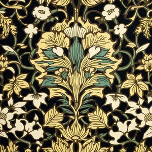 Vintage Floral Damask Pattern - Retro Decorative Wallpaper Design