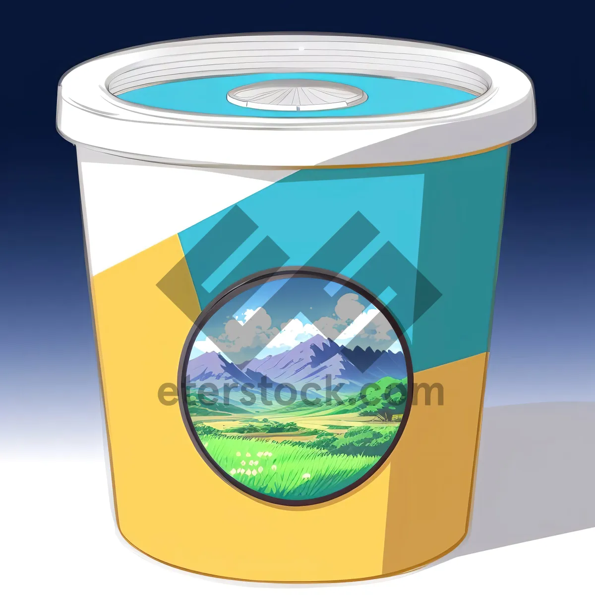 Picture of Plastic Drink Cup Vessel - Conserve Liquid in 3D