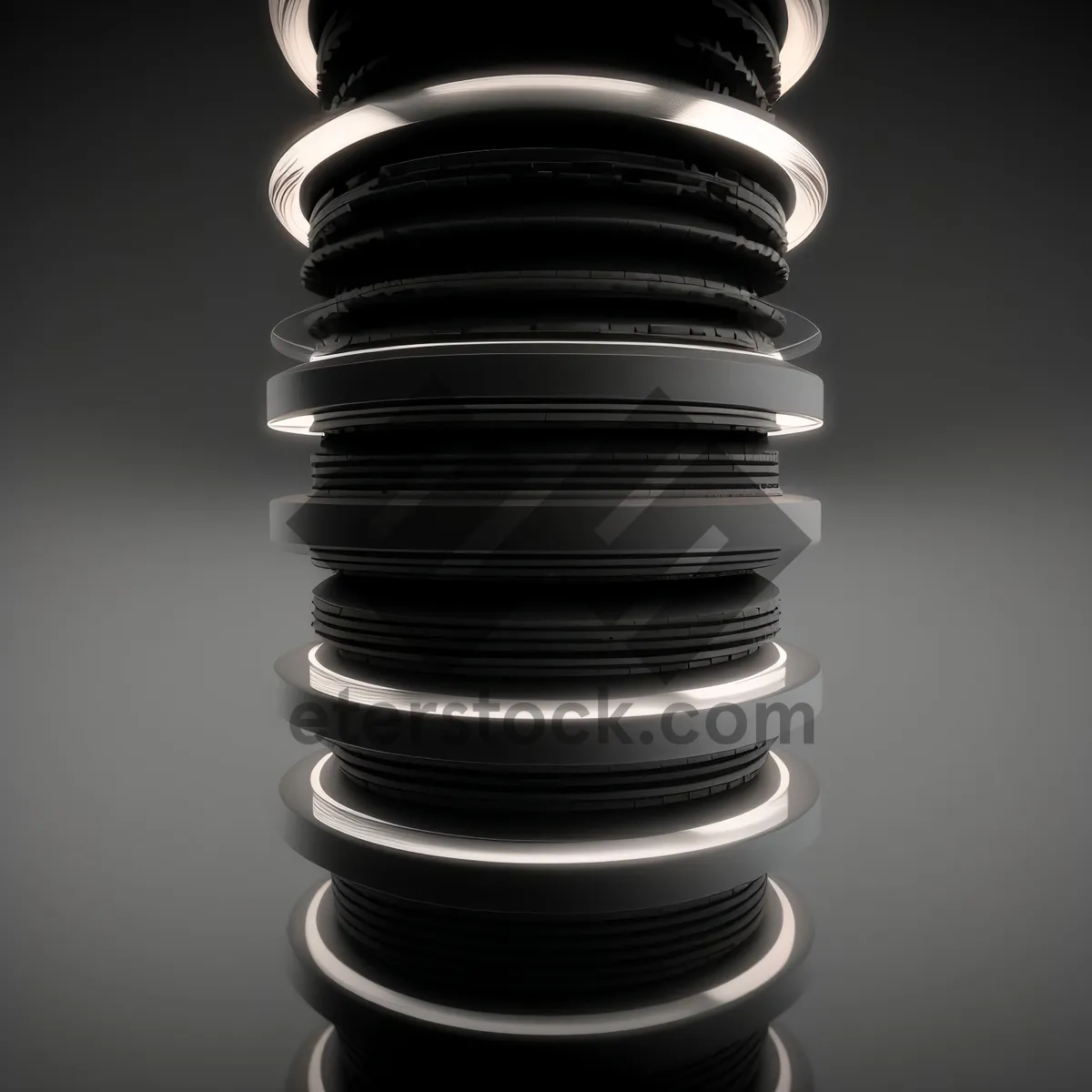 Picture of Elastic Finance: Coin Stack on Coil Spring