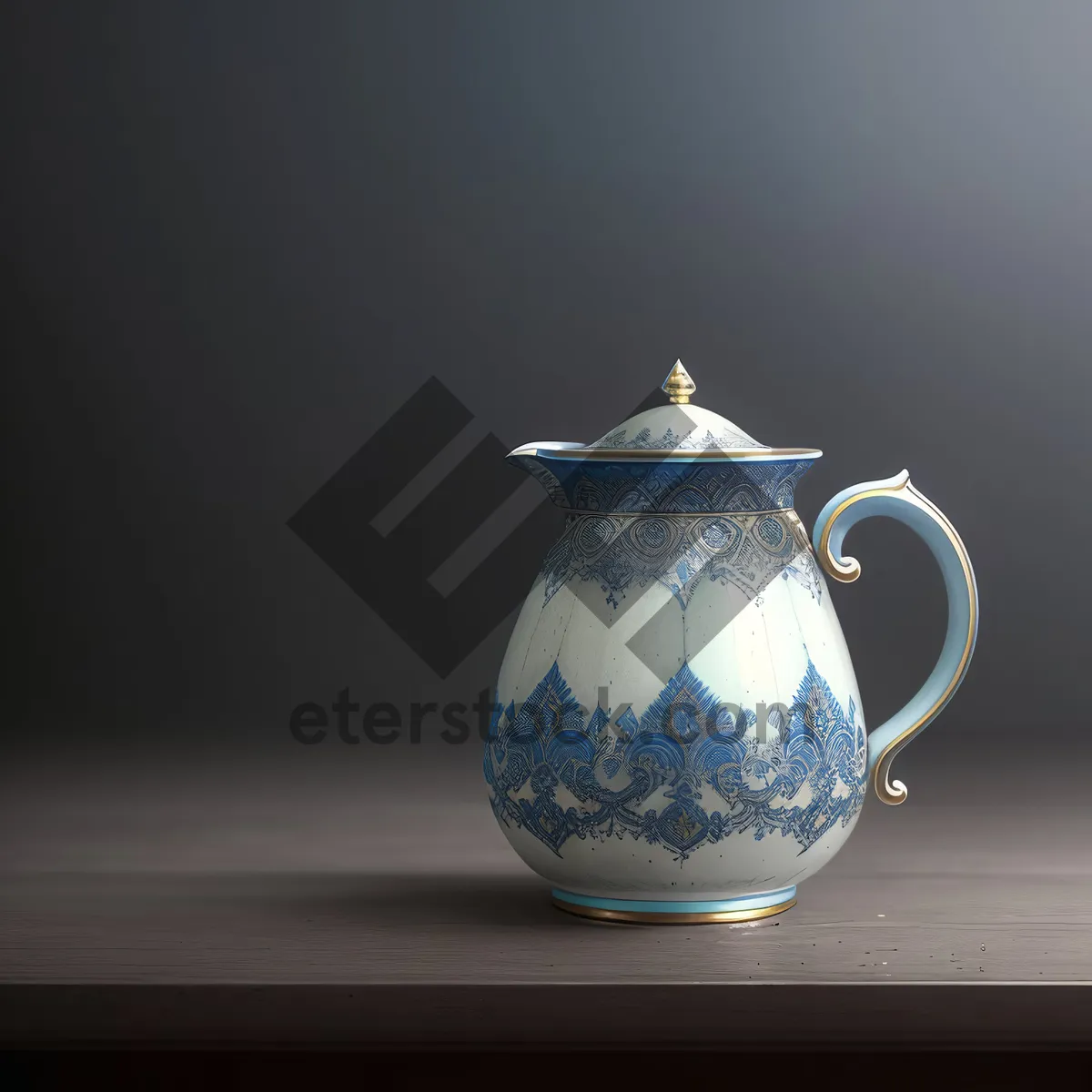 Picture of Traditional Ceramic Teapot for Hot Beverage